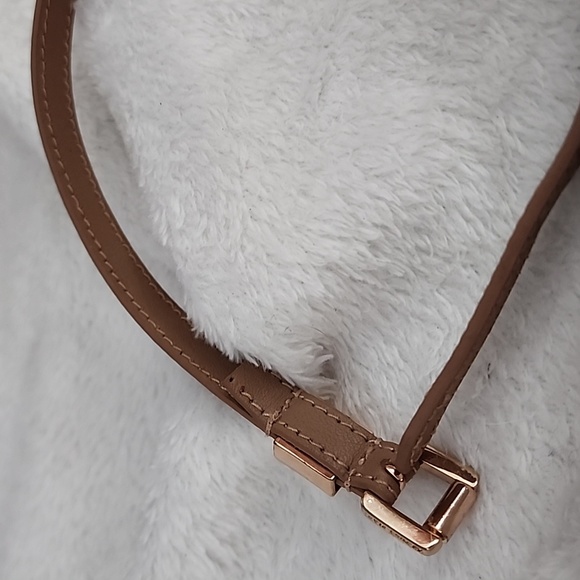 Michael Kors Leather Rose Gold Double Wrap Bracelet - Picture 7 of 11